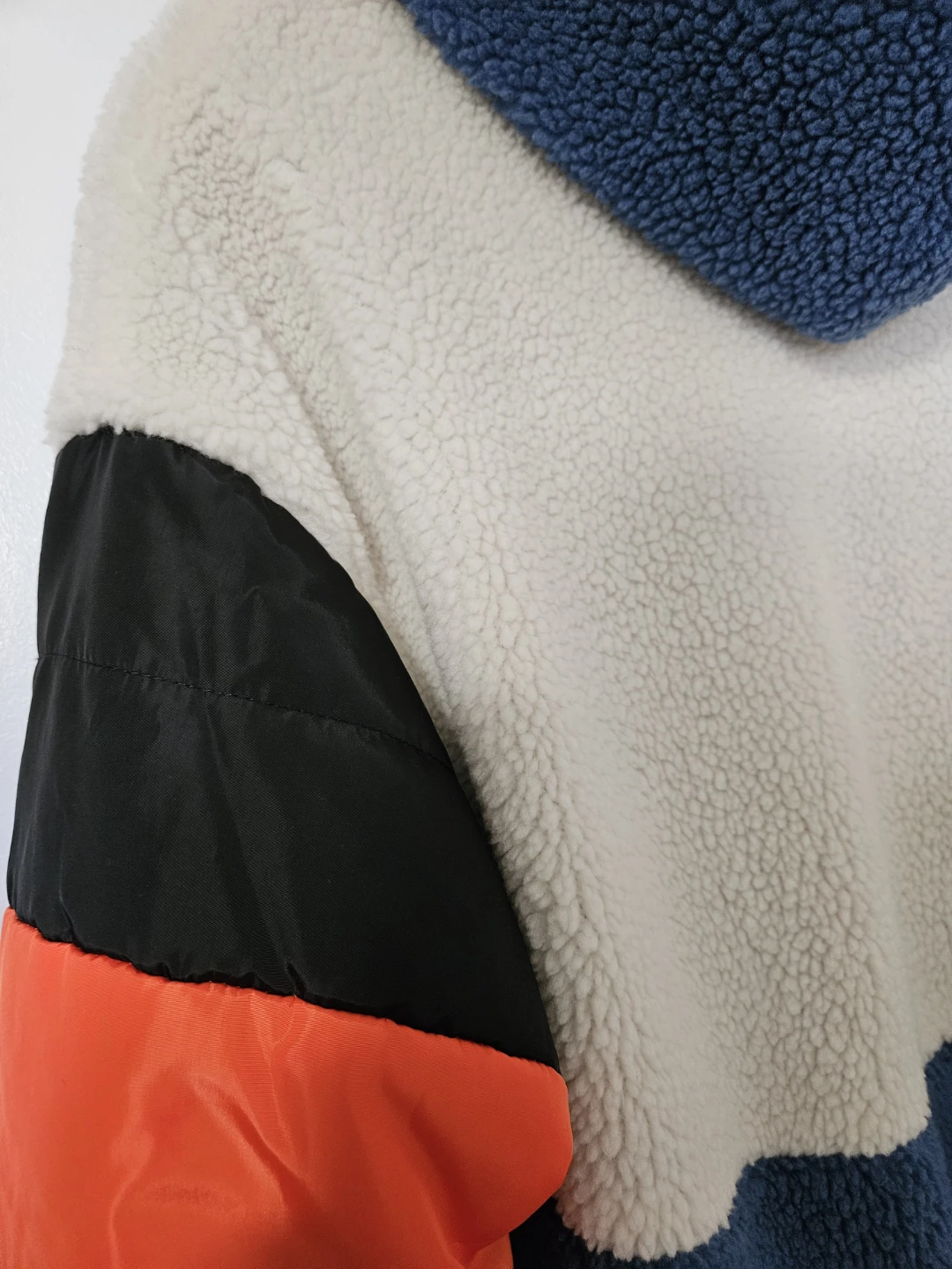 Colourblock Fleece Hooded Jacket - photo 4