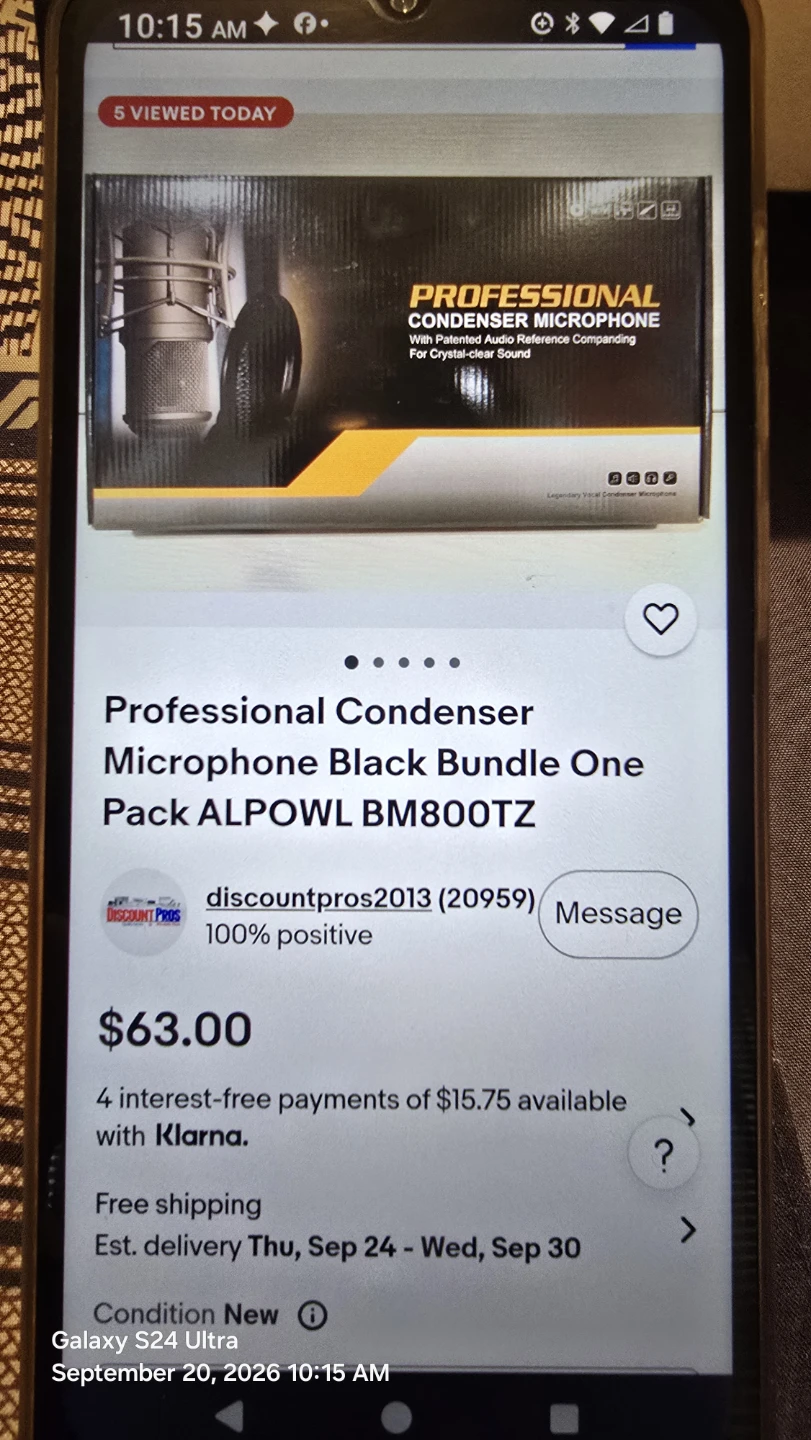 ALPOWL BM800TZ Professional Condenser Microphone Bundle - photo 5