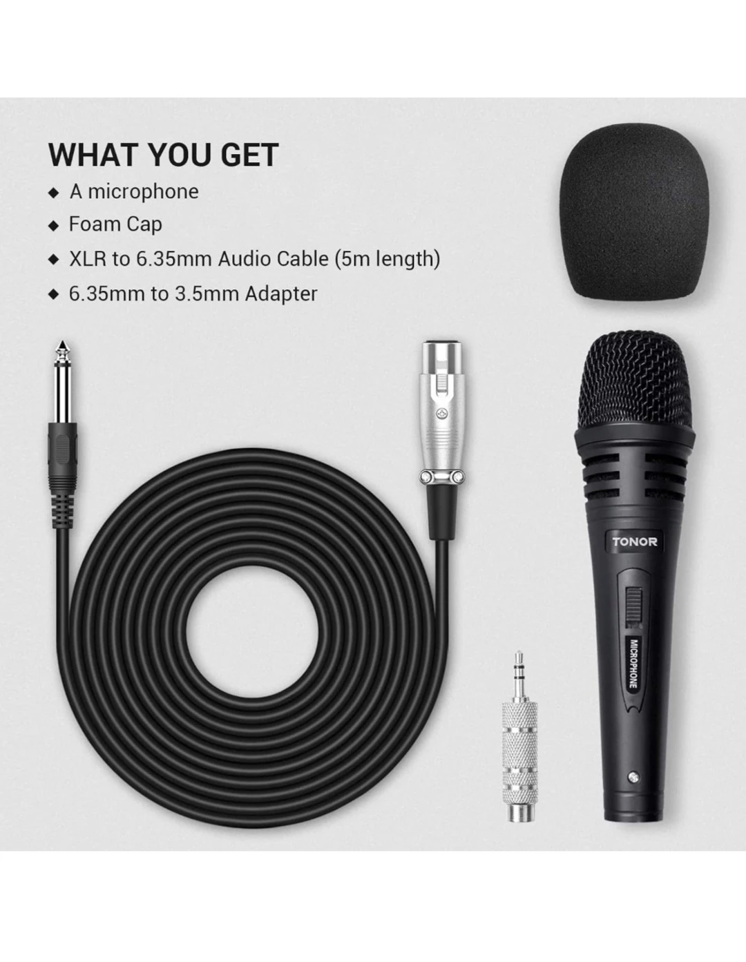 Dynamic Microphone with 5m Cable - photo 4
