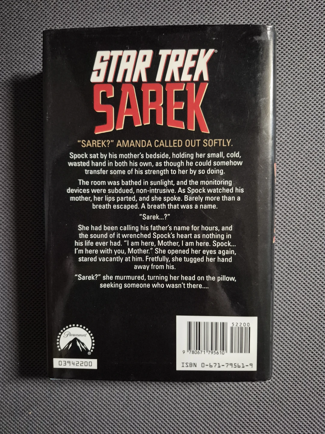 Star Trek: Sarek (1st Edition - HC) - photo 2