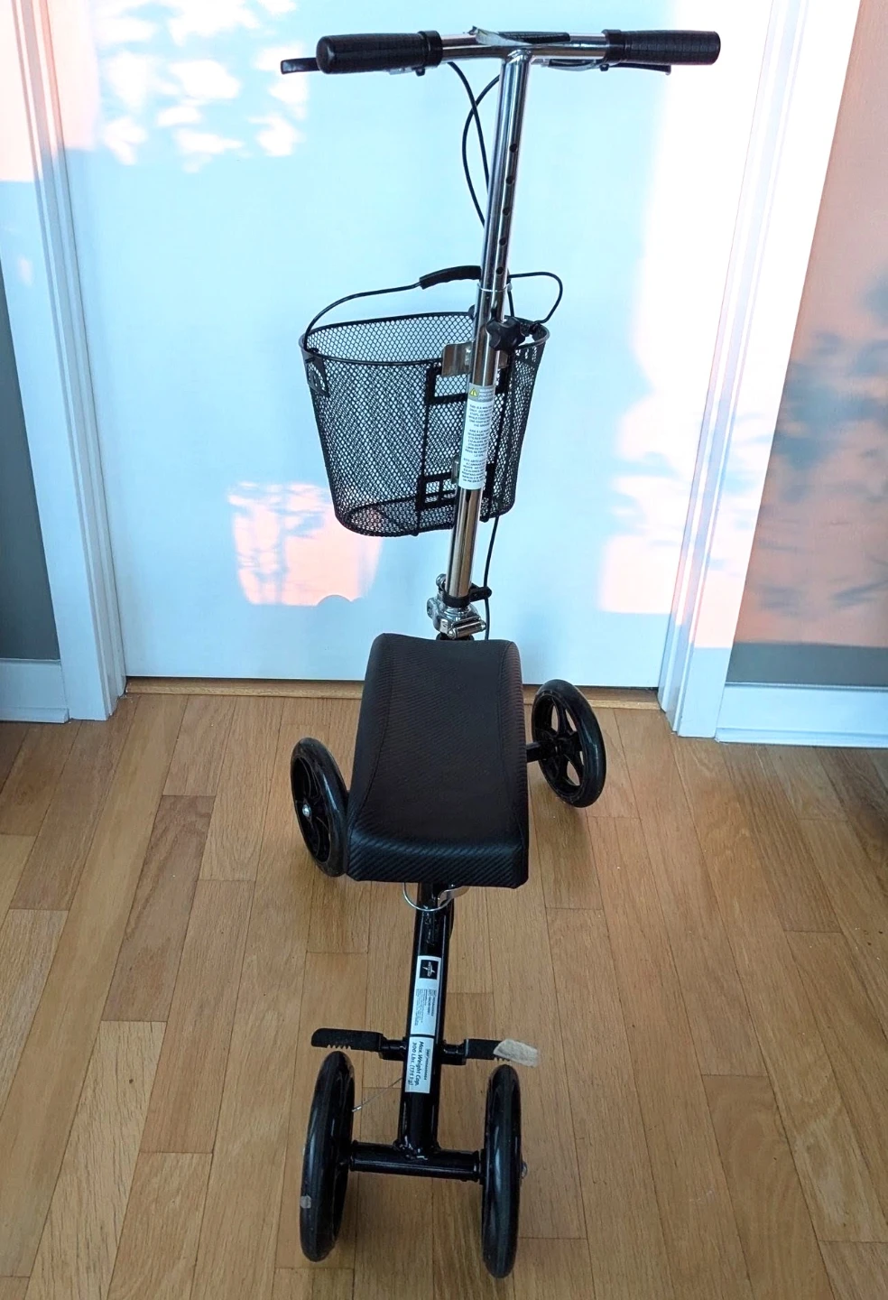 Medline Knee Walker Steerable Scooter with Basket - photo 2