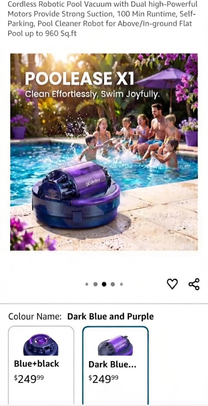 Moolan X1 Cordless Robotic Pool Cleaner