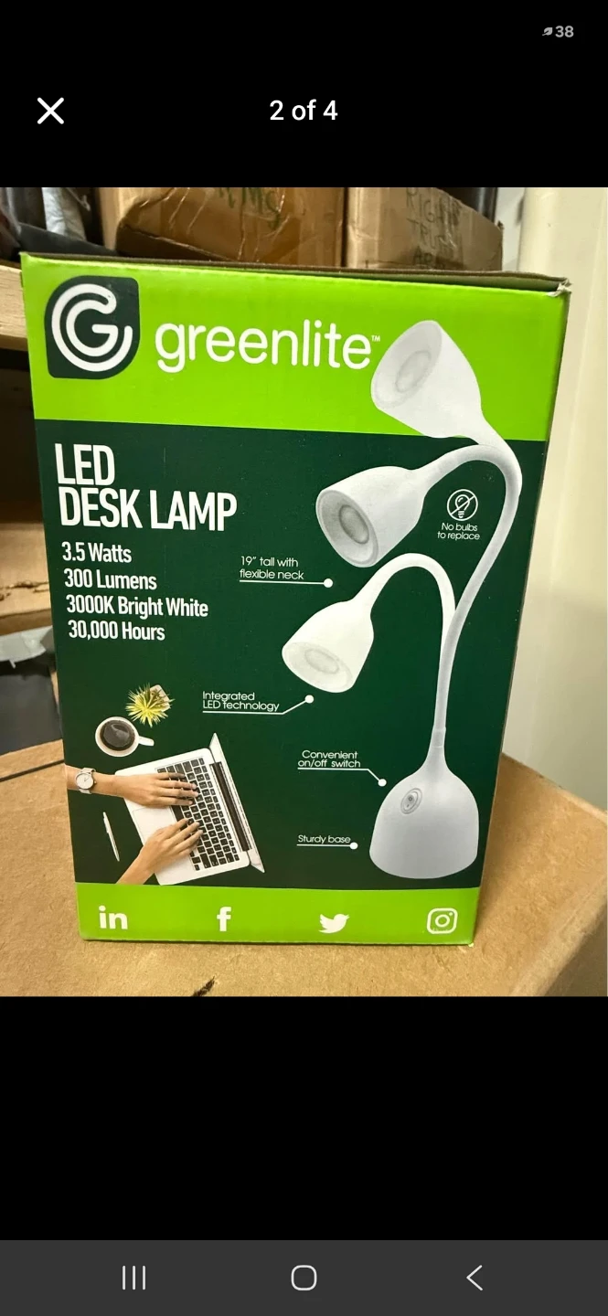 Greenlite LED Desk Lamp
