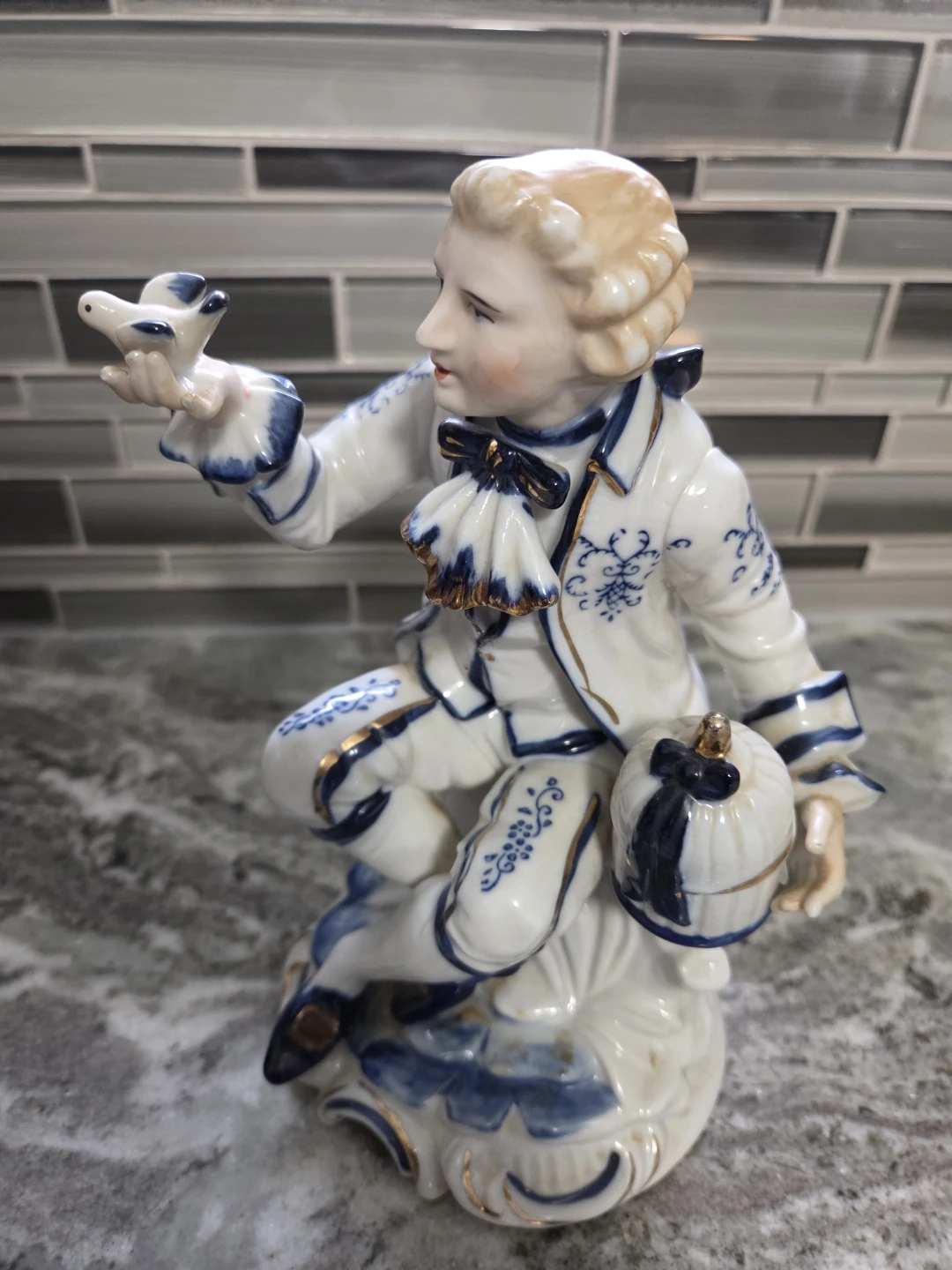 Vintage Porcelain Figurine of a Gentleman