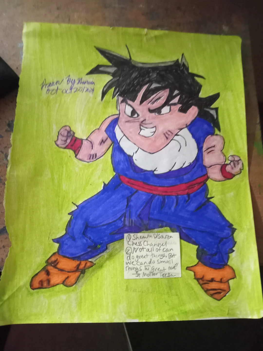 Goku from Dragon Ball Z by Custom Artist Sherwin