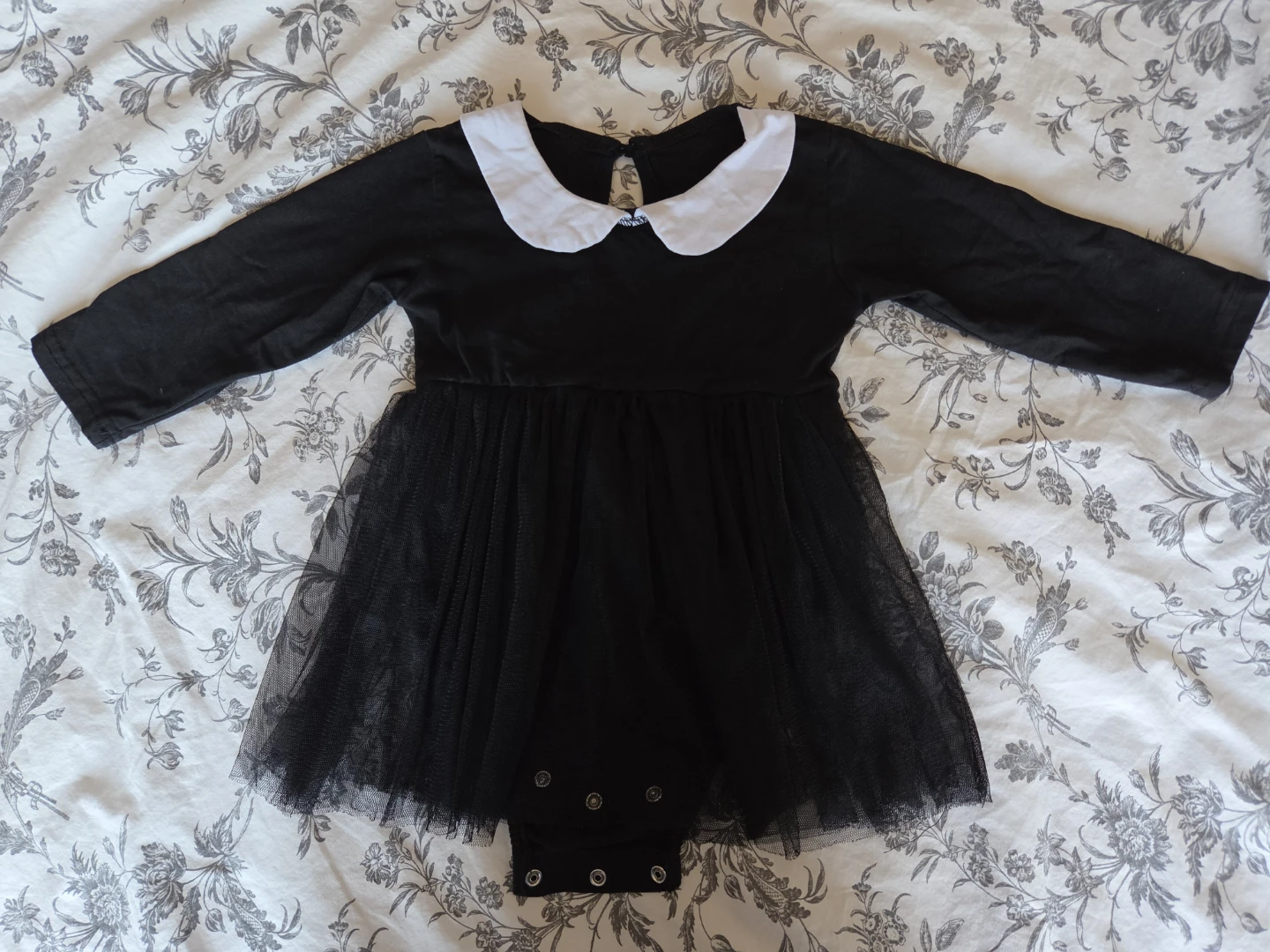 Black Dress With Snaps 12 Months