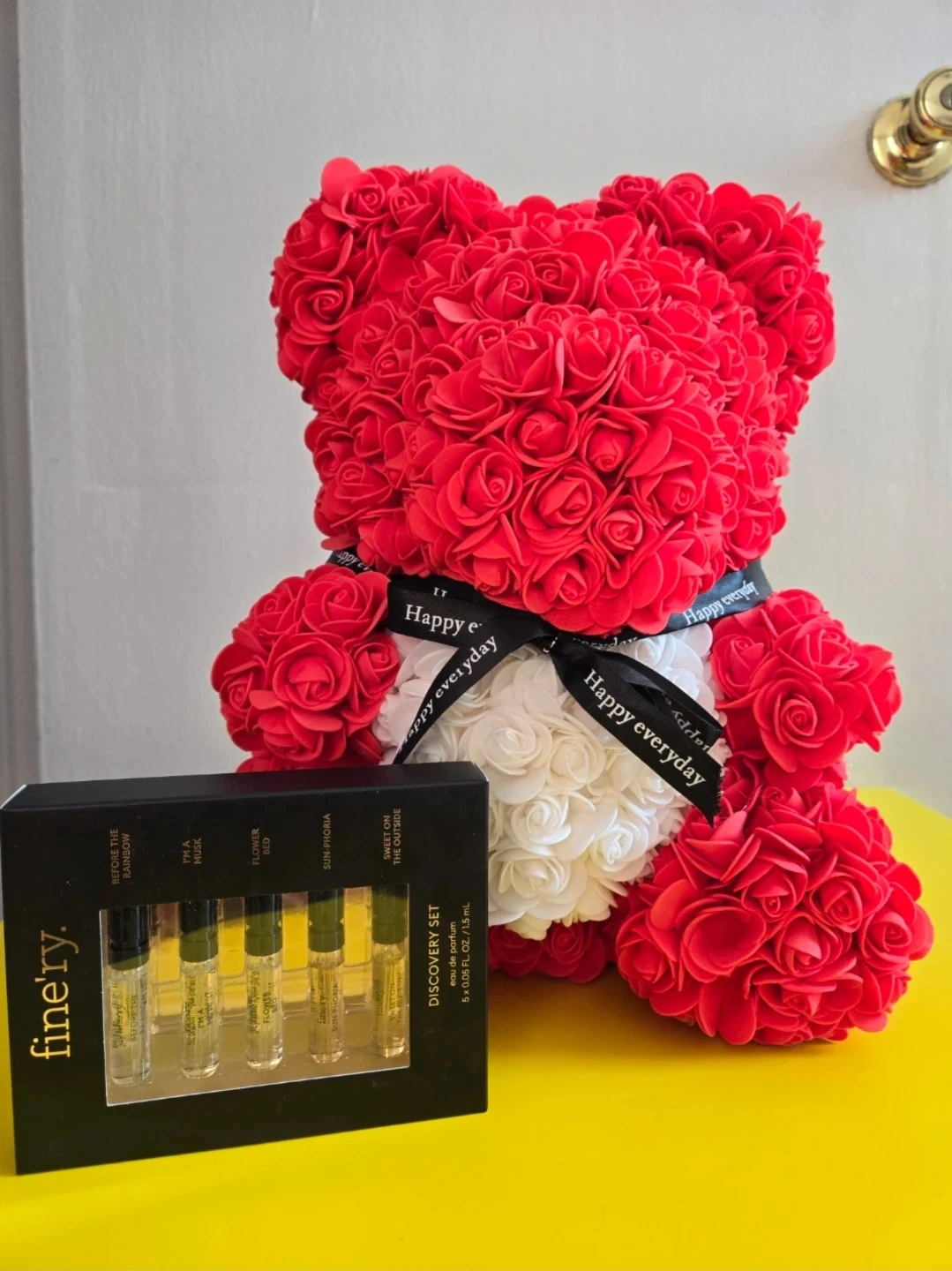 Fine'ry Discovery Set Perfume and Rose Bear 🏈