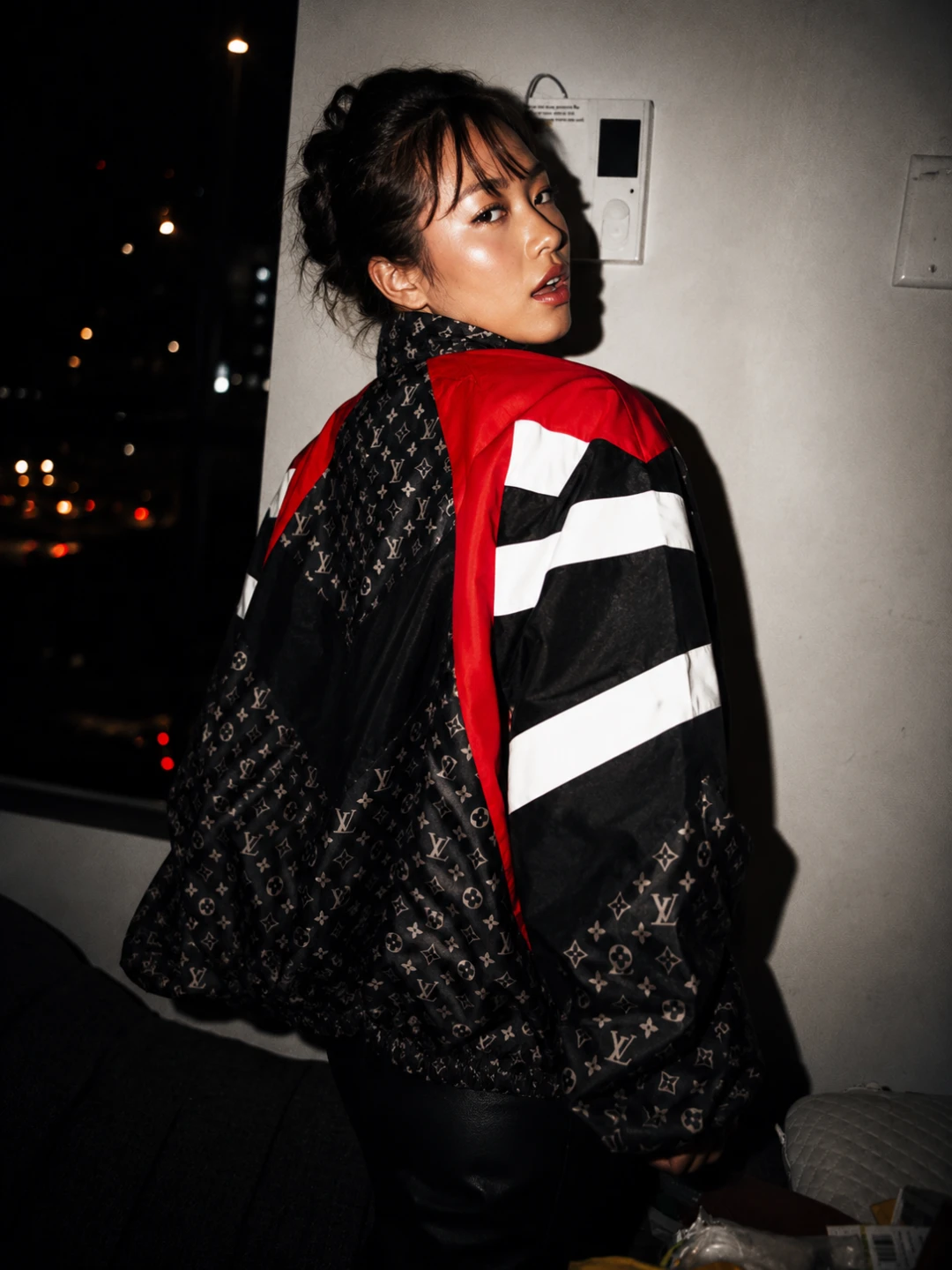 NEW Louis Vuitton Nylon Printed Tracktop