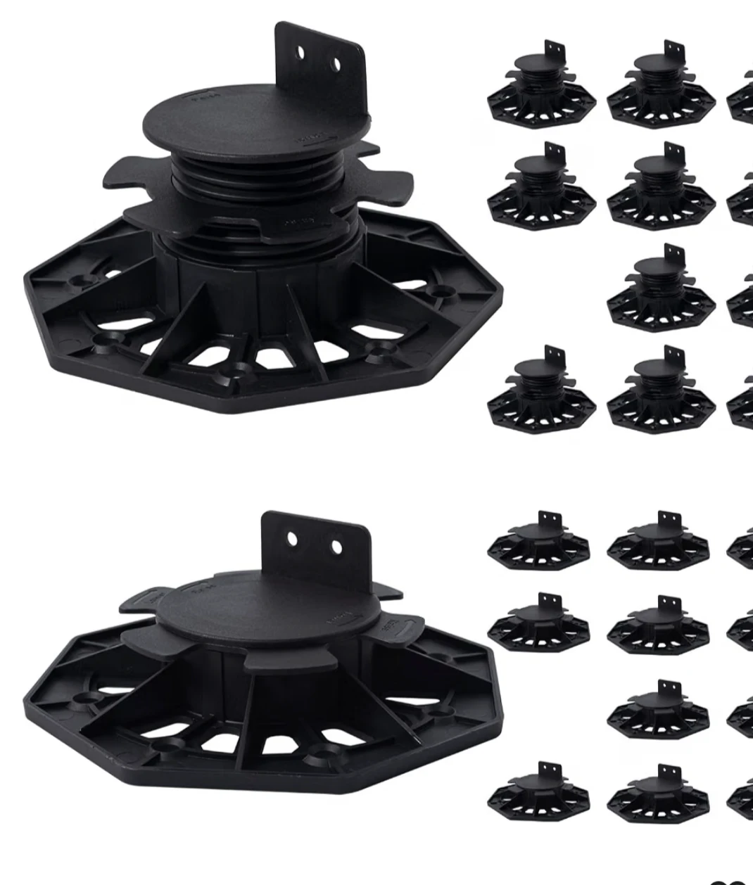 Adjustable Deck Pedestal Supports, 20 Pack