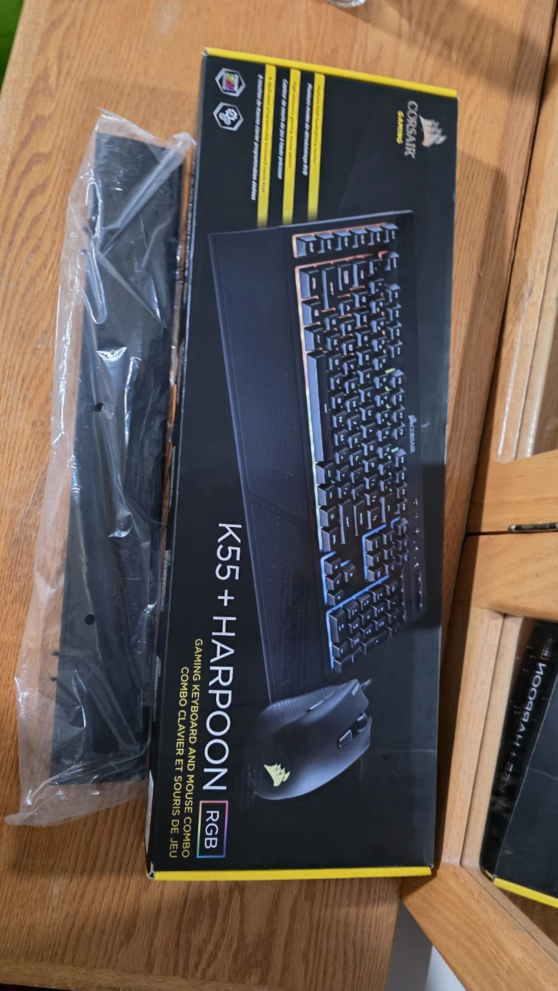 Corsair K55 + Harpoon RGB Gaming Keyboard and Mouse Combo