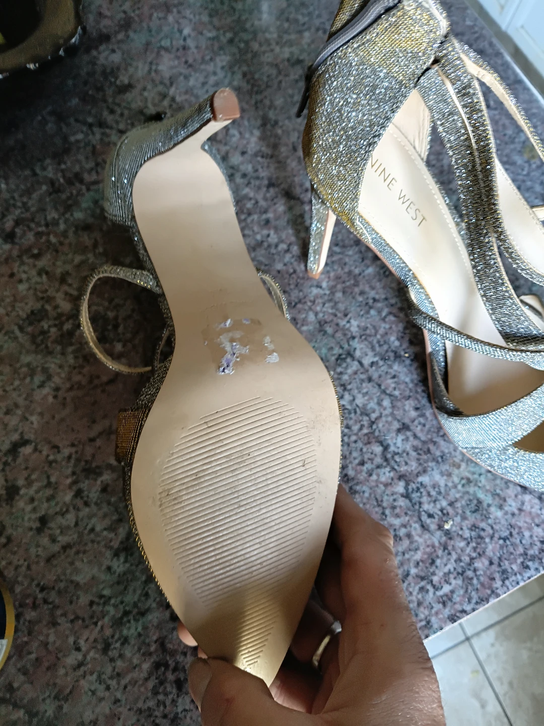 Nine West Glitter Stiletto Heels Size 10M - photo 4