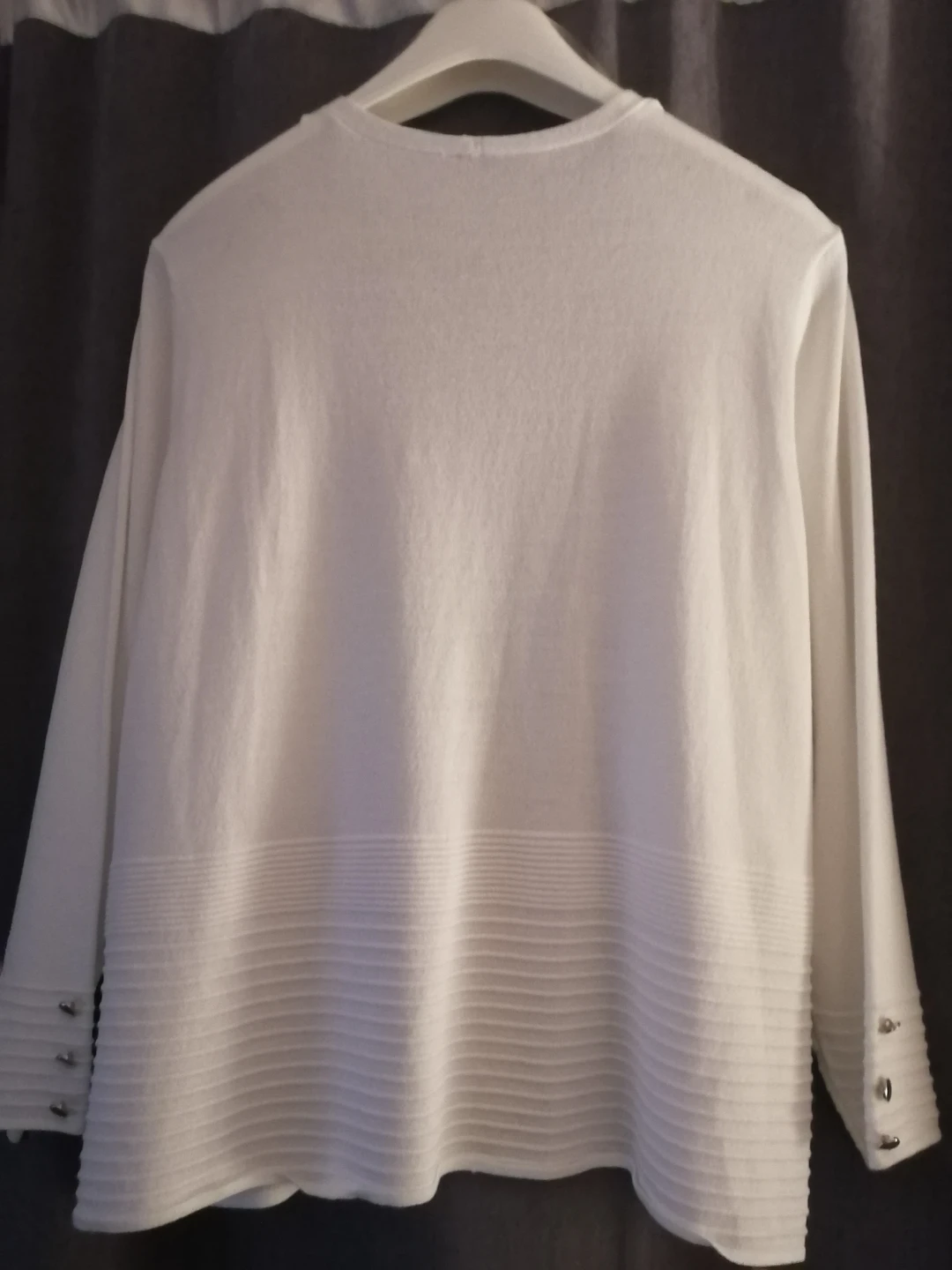White Open Front Cardigan (L/XL) - photo 3