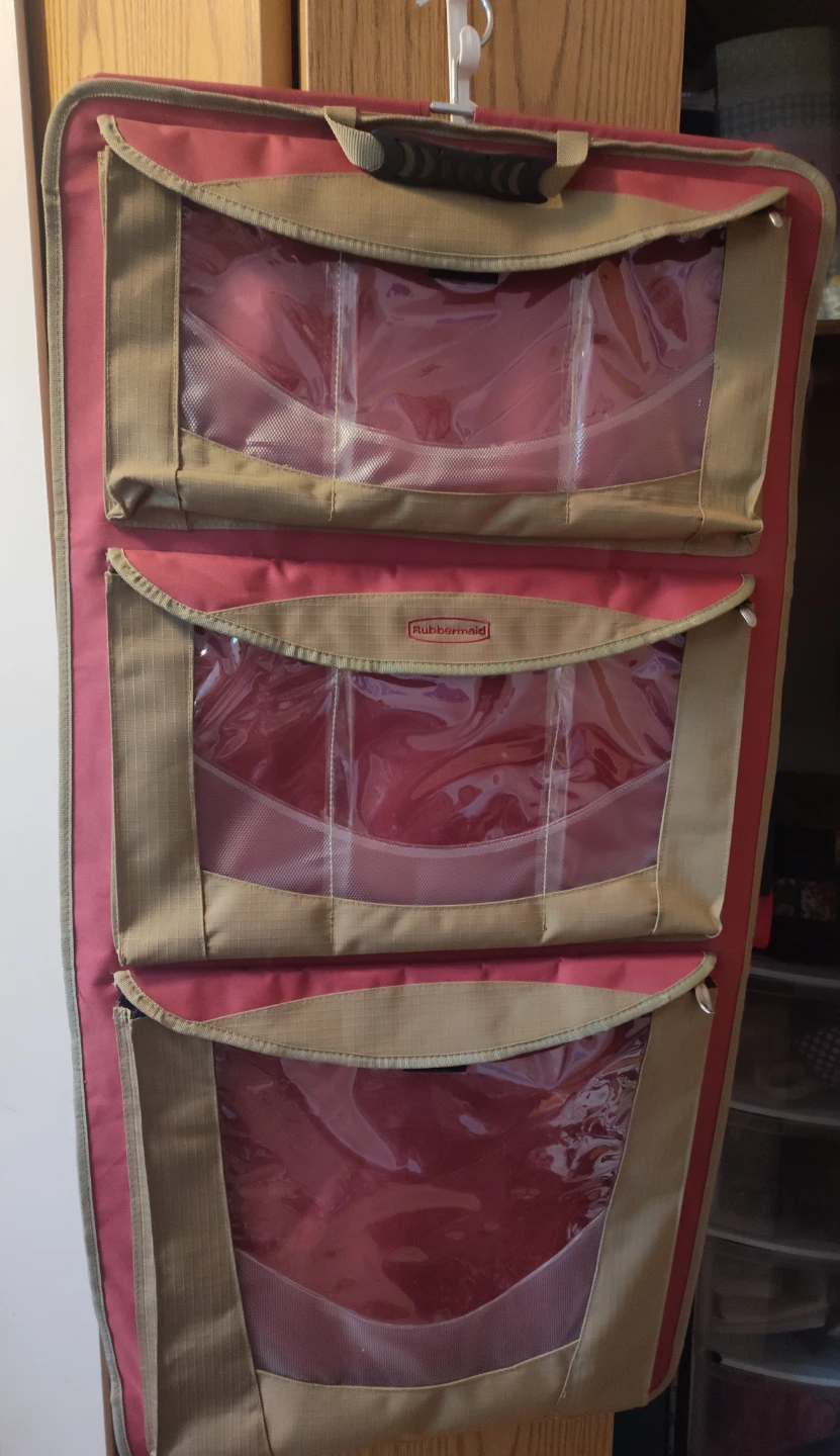 Vintage Gift Wrap Hanging Organizer