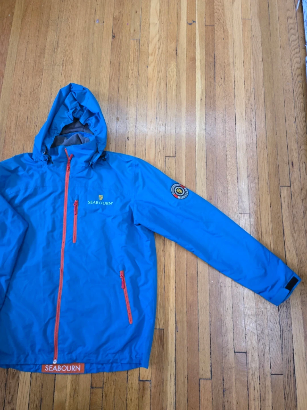 Seabourn Blue Hooded Windbreaker Jacket - photo 3
