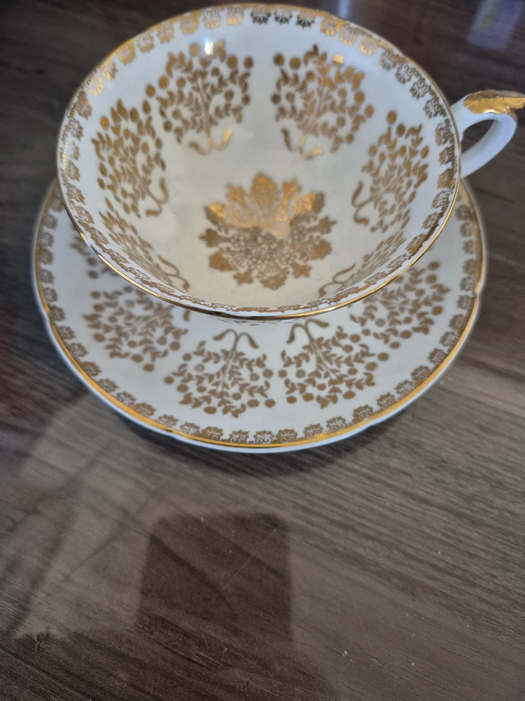 Vintage Queen Anne Bone China Teacup and Saucer - photo 3