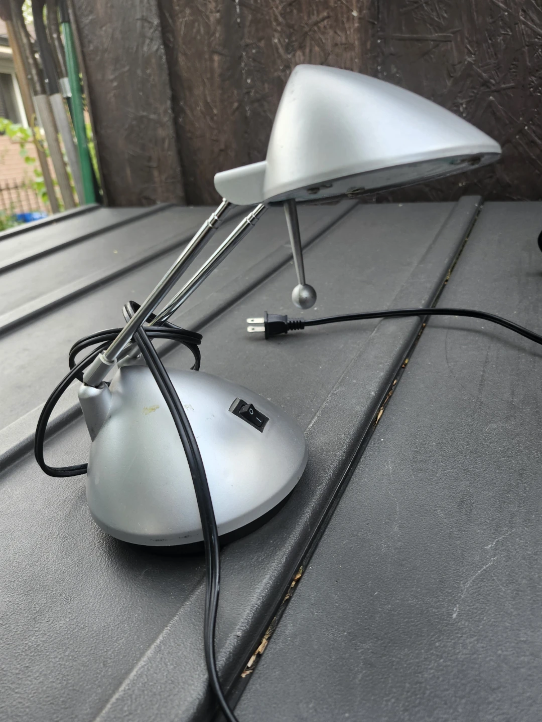 Silver Adjustable Desk Lamp