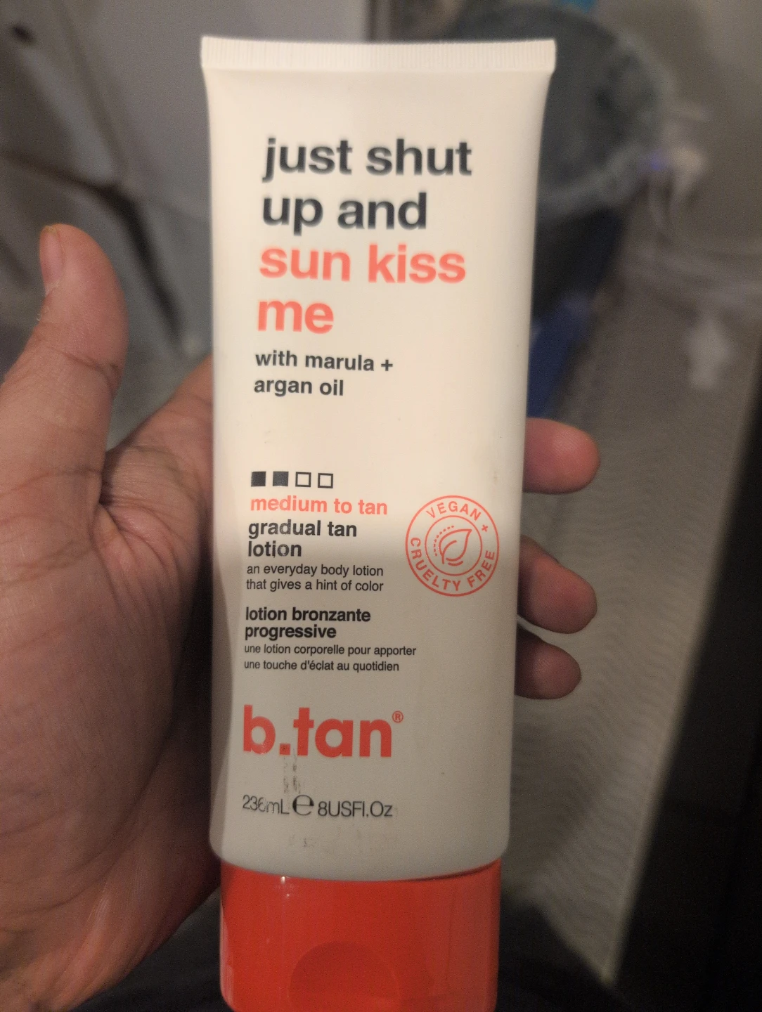 b.tan Just Shut Up and Sun Kiss Me Gradual Tan Lotion Brand New