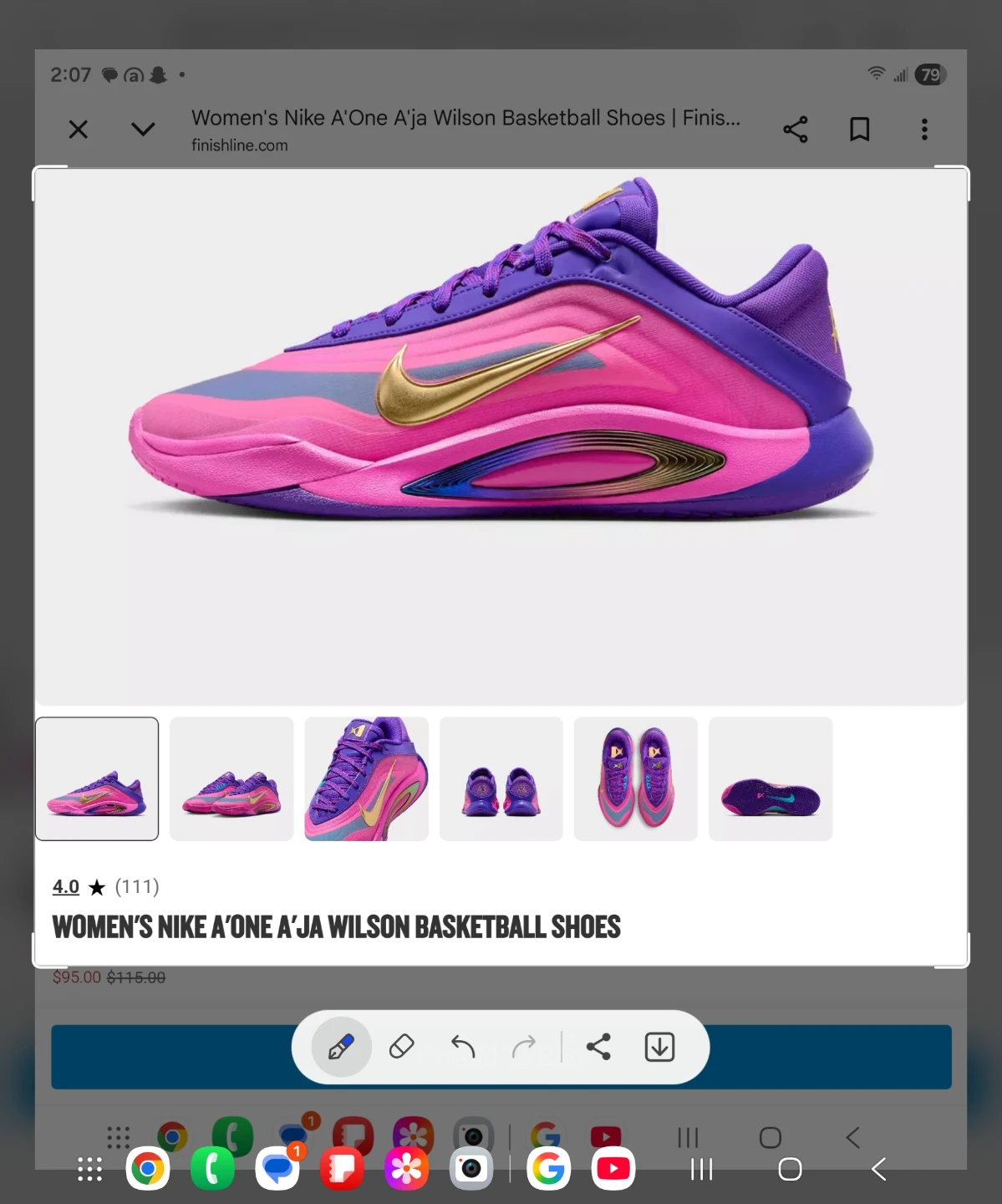 Women's Nike A'One A'ja Wilson Basketball Shoes