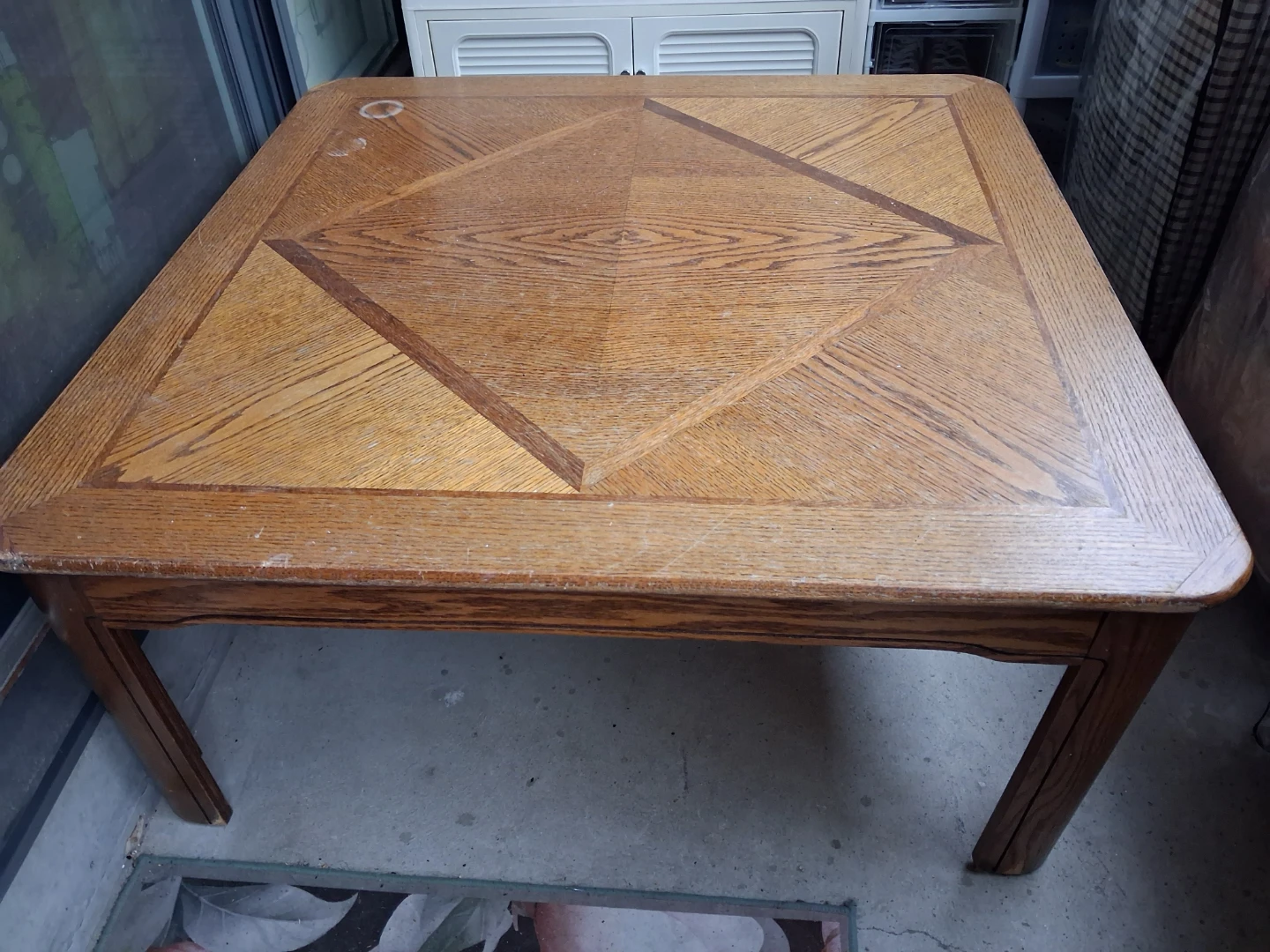 Wooden Square Coffee Table