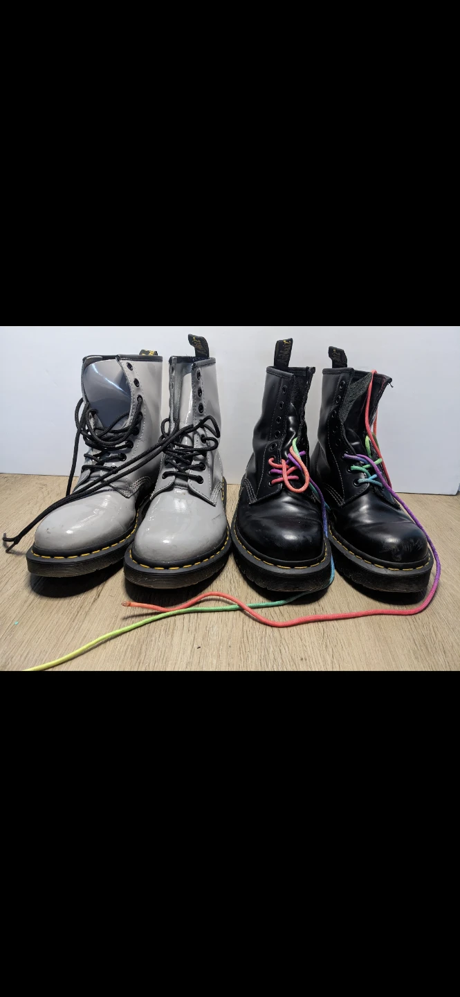 Dr. Martens Patent Boots Size 8 US and Size 7 US