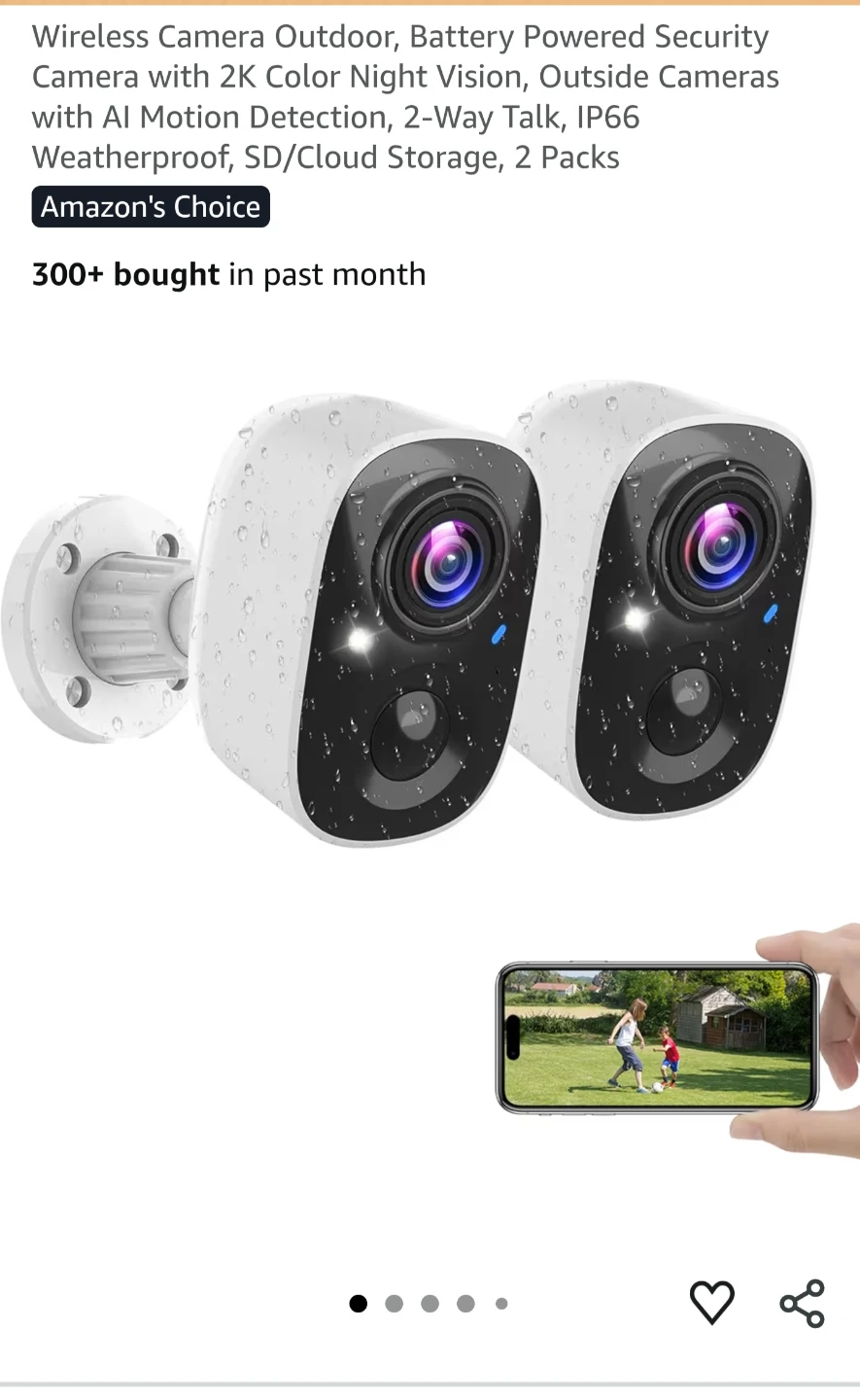 Wireless Security Camera 2-Pack - photo 3