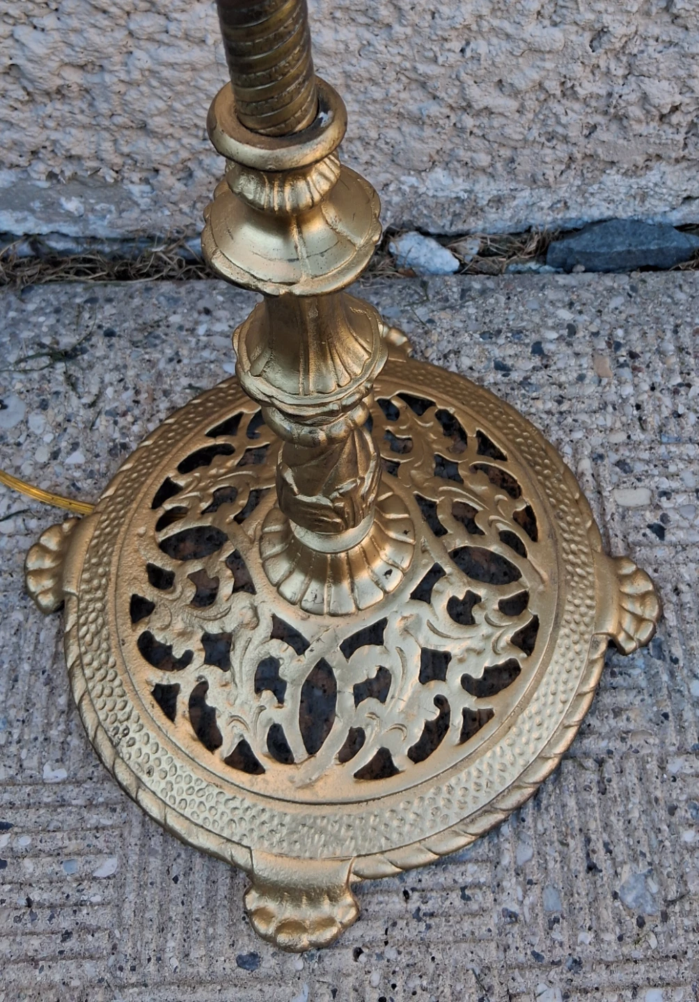 Vintage Brass Floor Lamp