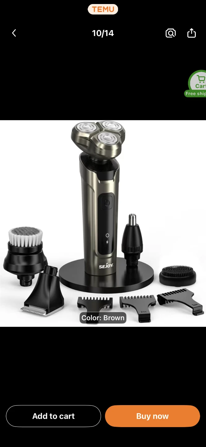 Sejoy 5-in-1 Electric Shaver Grooming Kit - photo 2