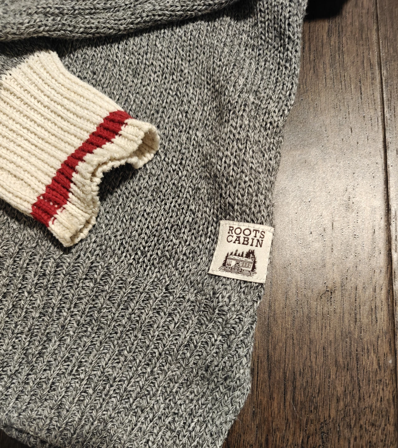 Roots Cabin Grey Knit Hoodie - photo 3
