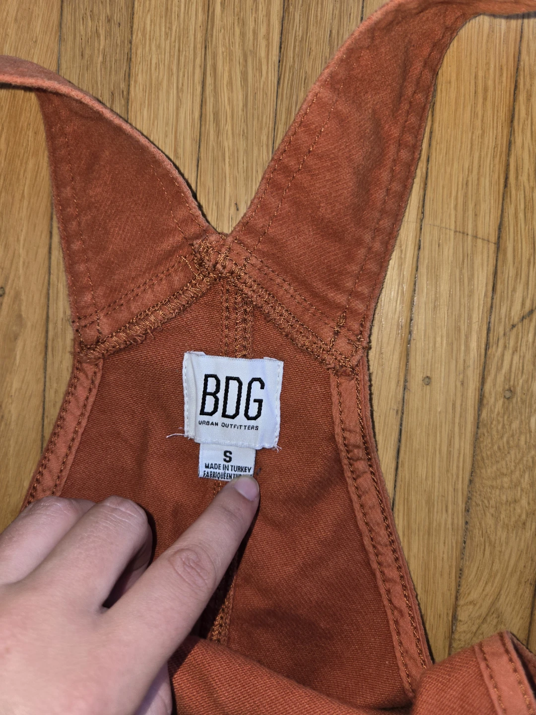 BDG Urban Outfitters Orange Overall Dress Size S - photo 2