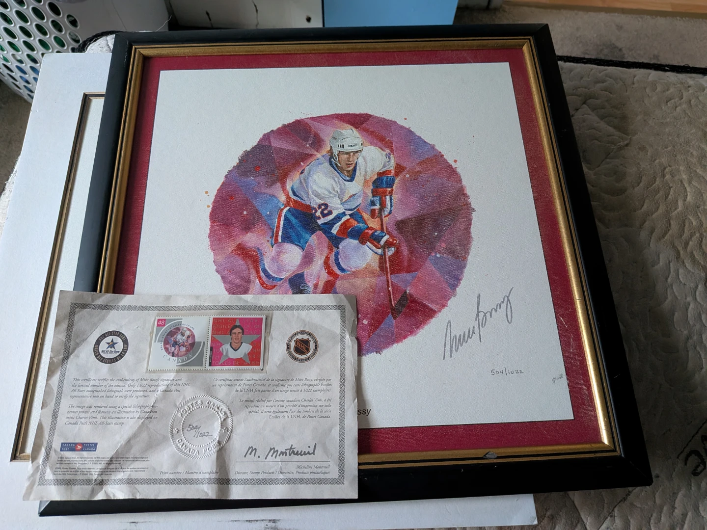Mike Bossy NHL All-Star Autographed Lithograph