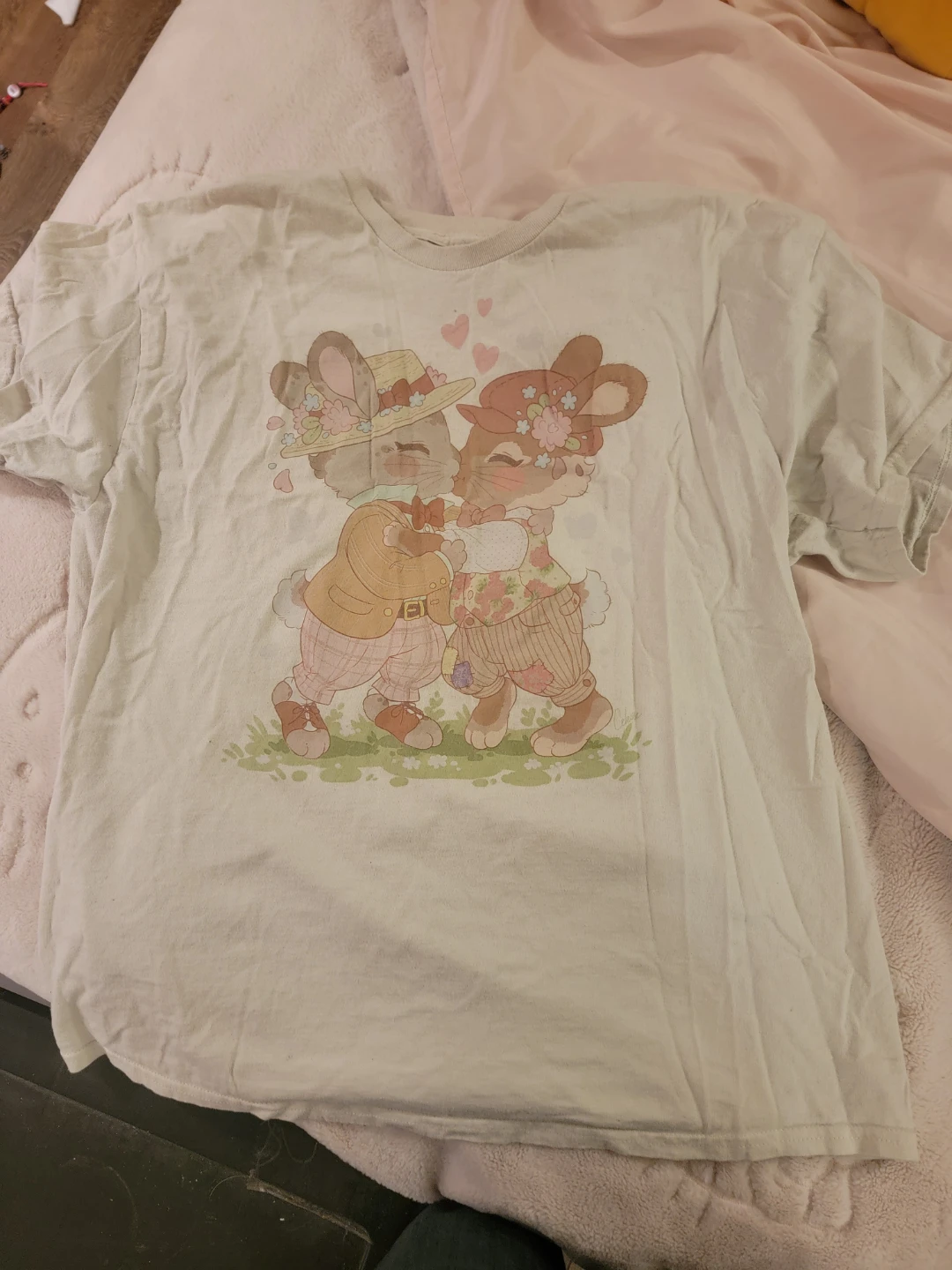 Vintage Style Bunny Graphic T-Shirt