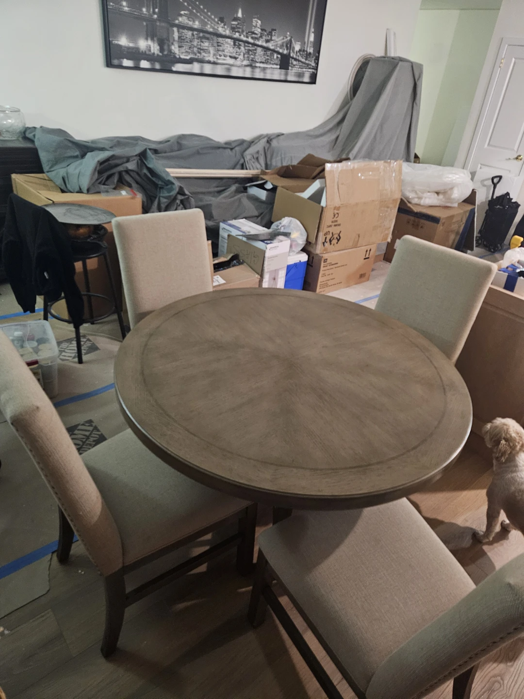 Set of 4 Upholstered Dining Chairs - photo 2