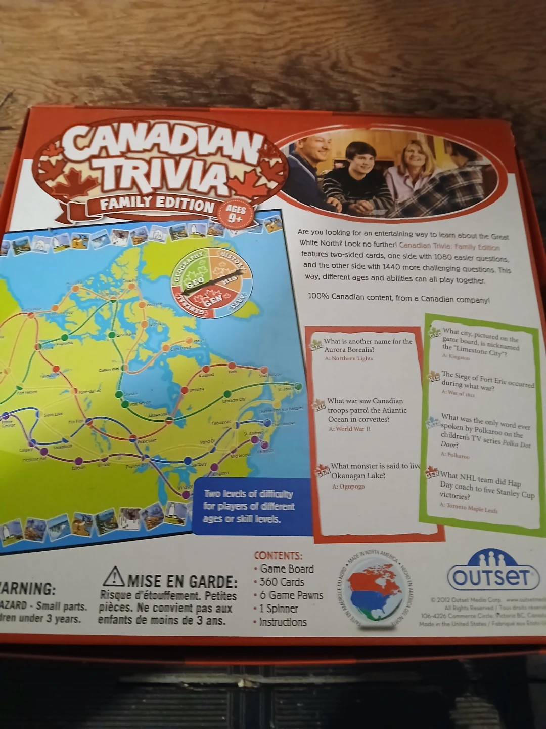 Canadian Trivia Family Edition Board Game - photo 2