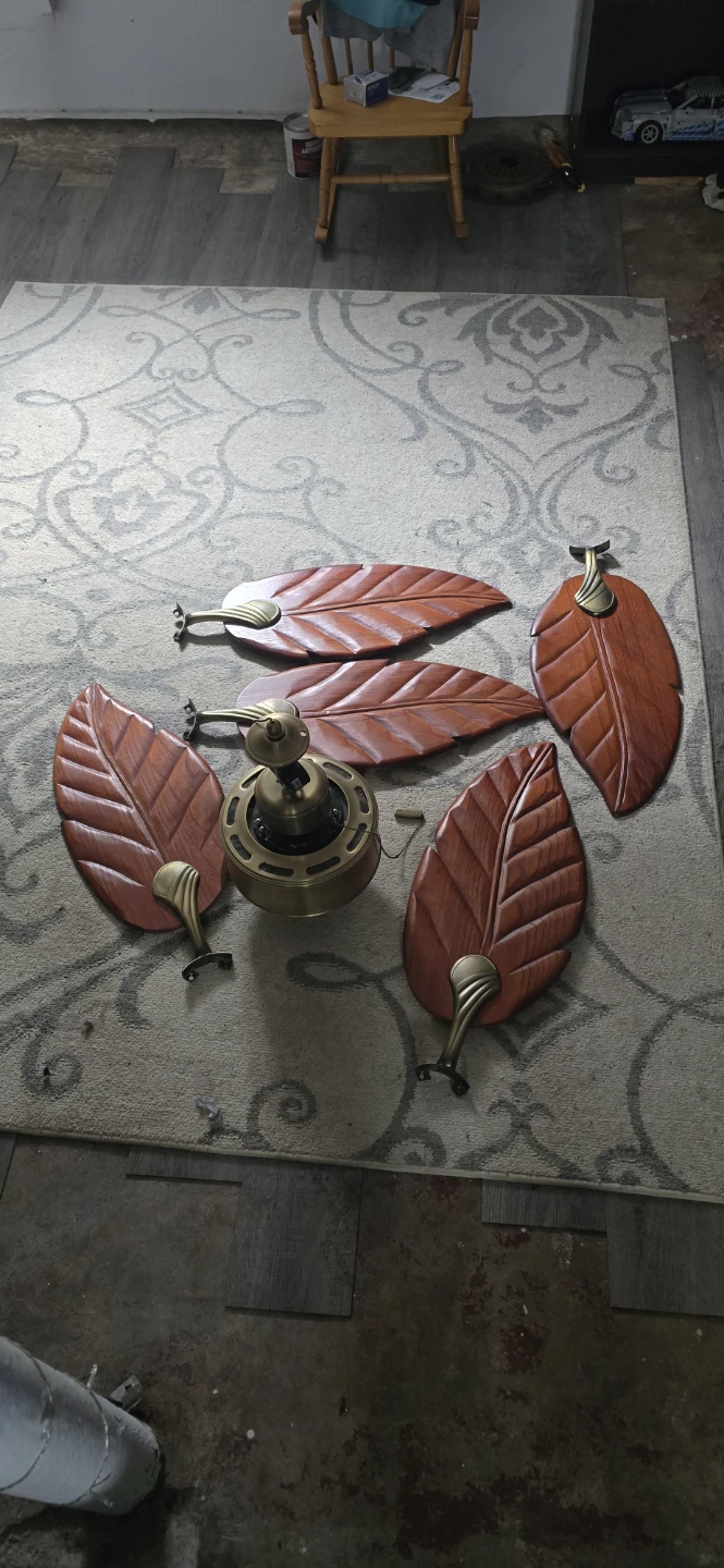 Palm Leaf Style Ceiling Fan