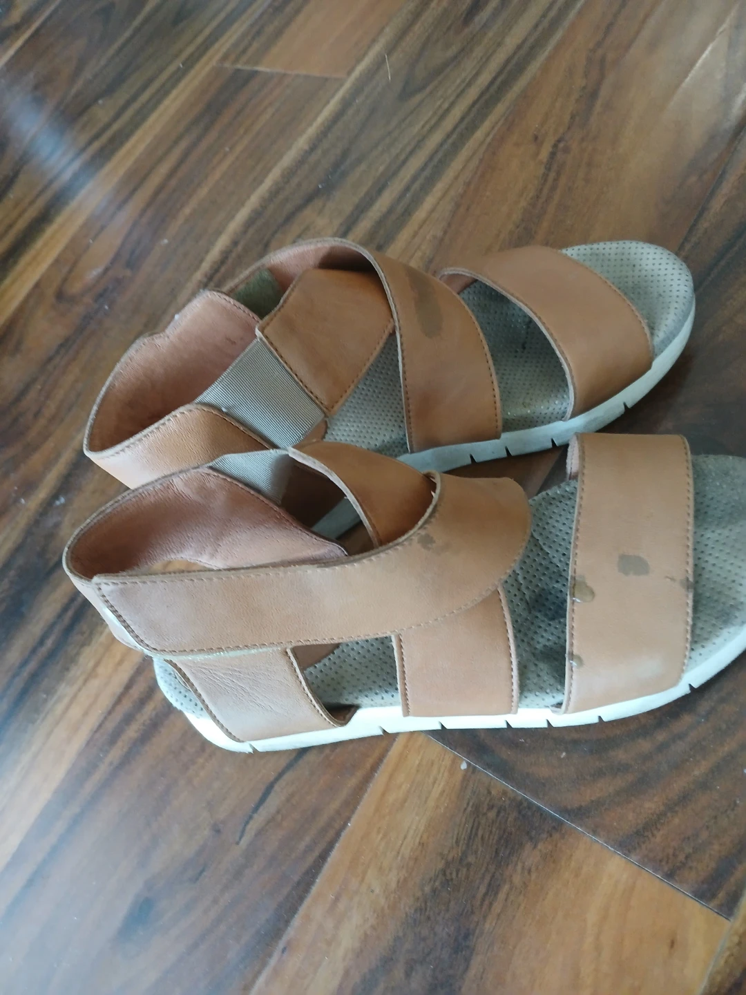 Bos. & Co. Tan Leather Sandals - photo 3