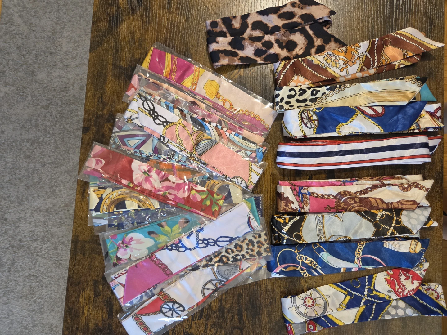 Assorted Silk-Style Hair Scarves - photo 2