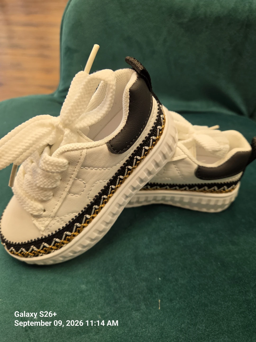 Childrens White Sneakers Size 23 - photo 2