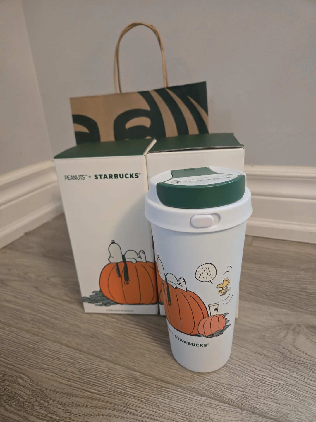 Peanuts x Starbucks Pumpkin Snoopy Travel Mug