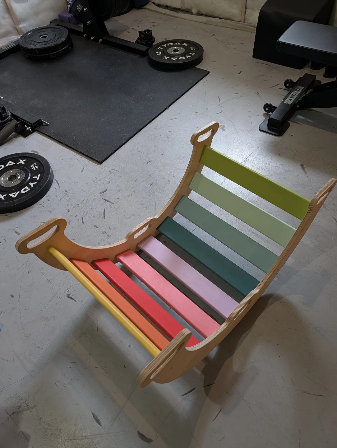 Farmer and Daughter Handmade Wooden Montessori Rocker - photo 3