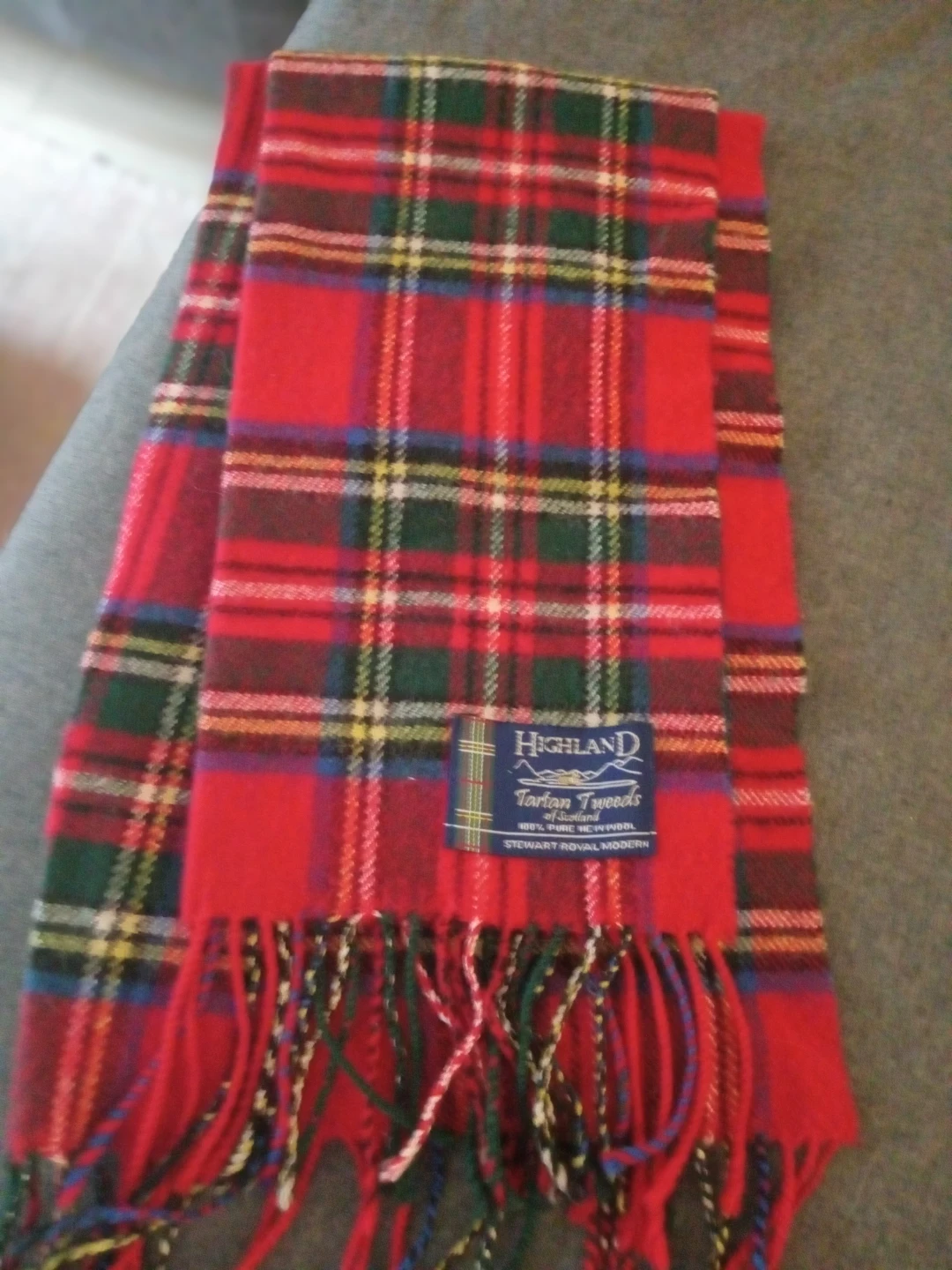 Highland Tartan Tweeds Scarf - 100% Pure New Wool