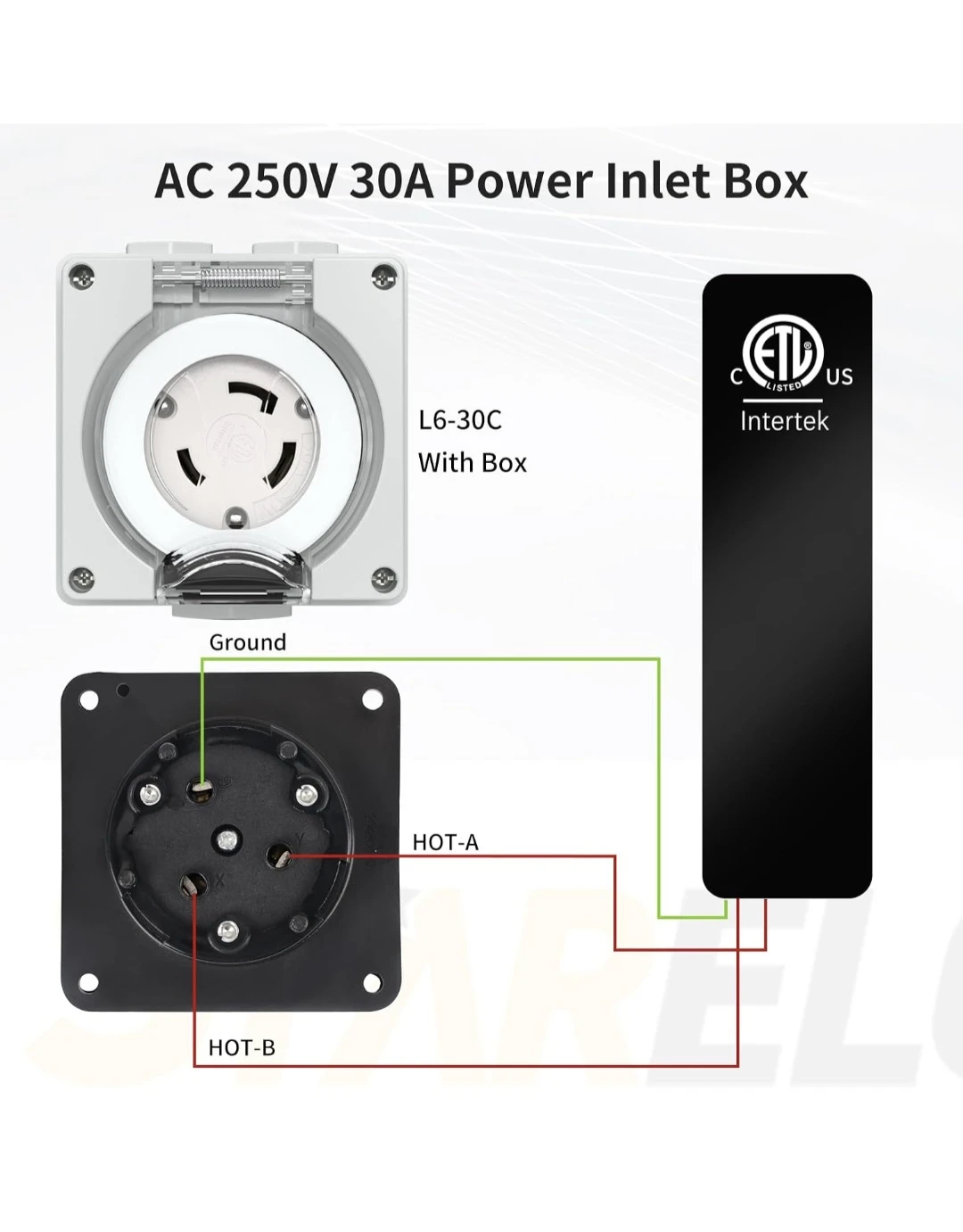 Female Locking Plug with Box L6-30C - photo 5
