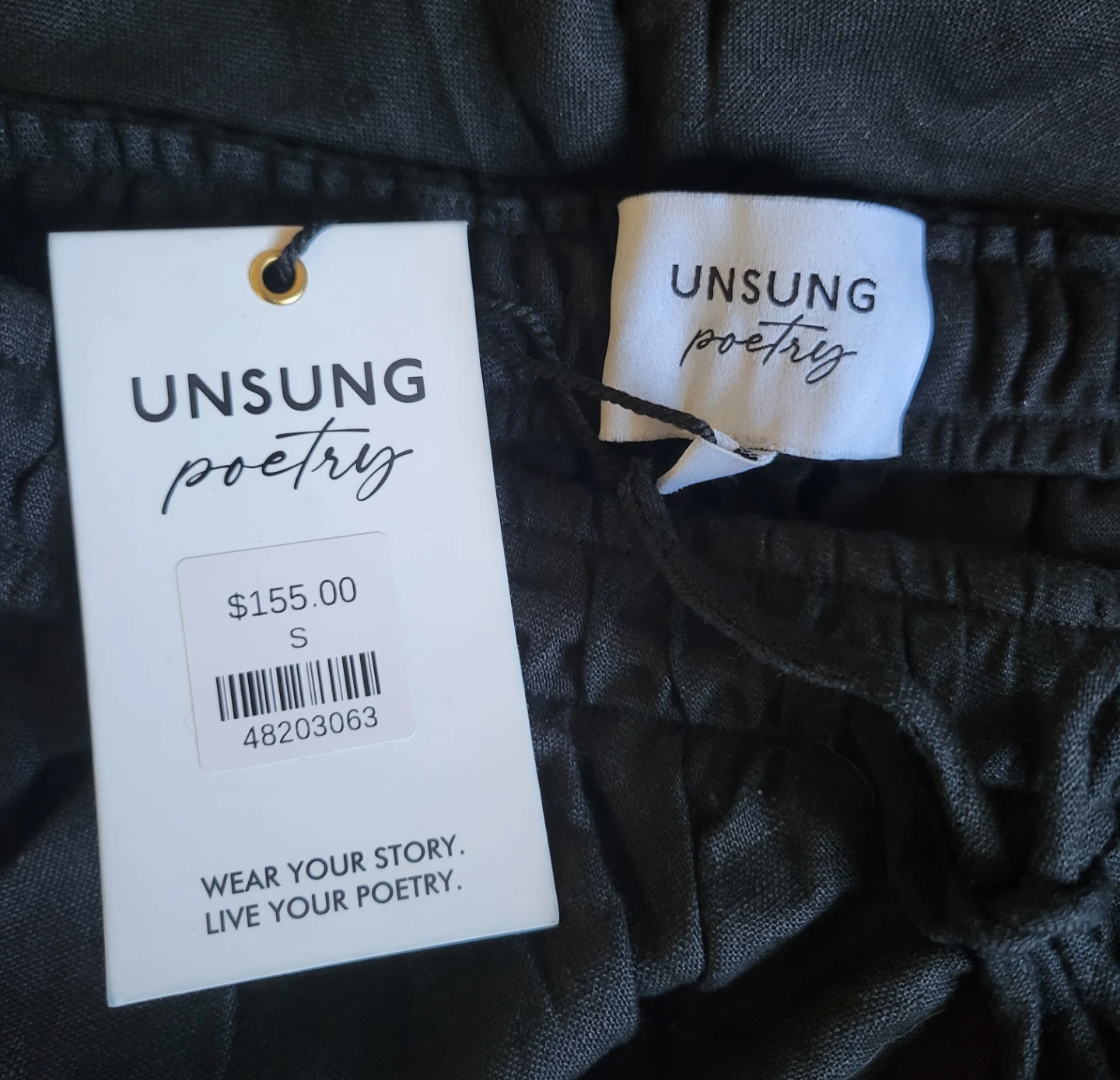 NEW ($155 retail) - Unsung Poetry Black Skirt - Size S - photo 3