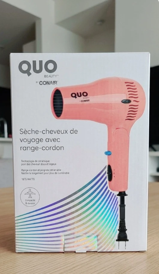 Brand New Quo Beauty Cord Reel Travel Hair Dryer - photo 3