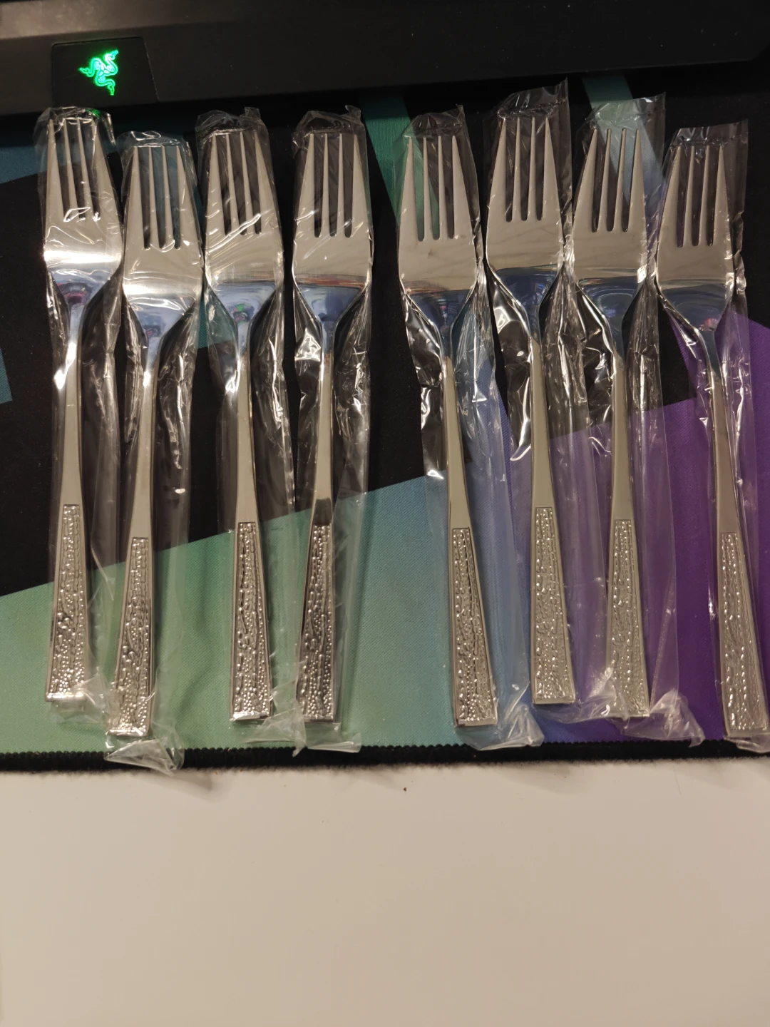 Set of 8 Stainless Steel Forks