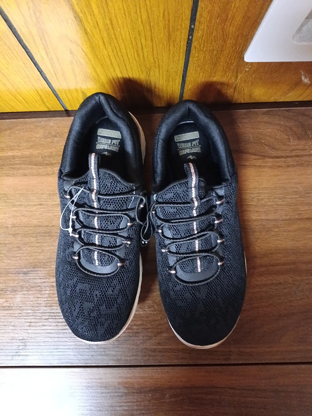 Athletic Works Black Wide Fit Sneakers - photo 2