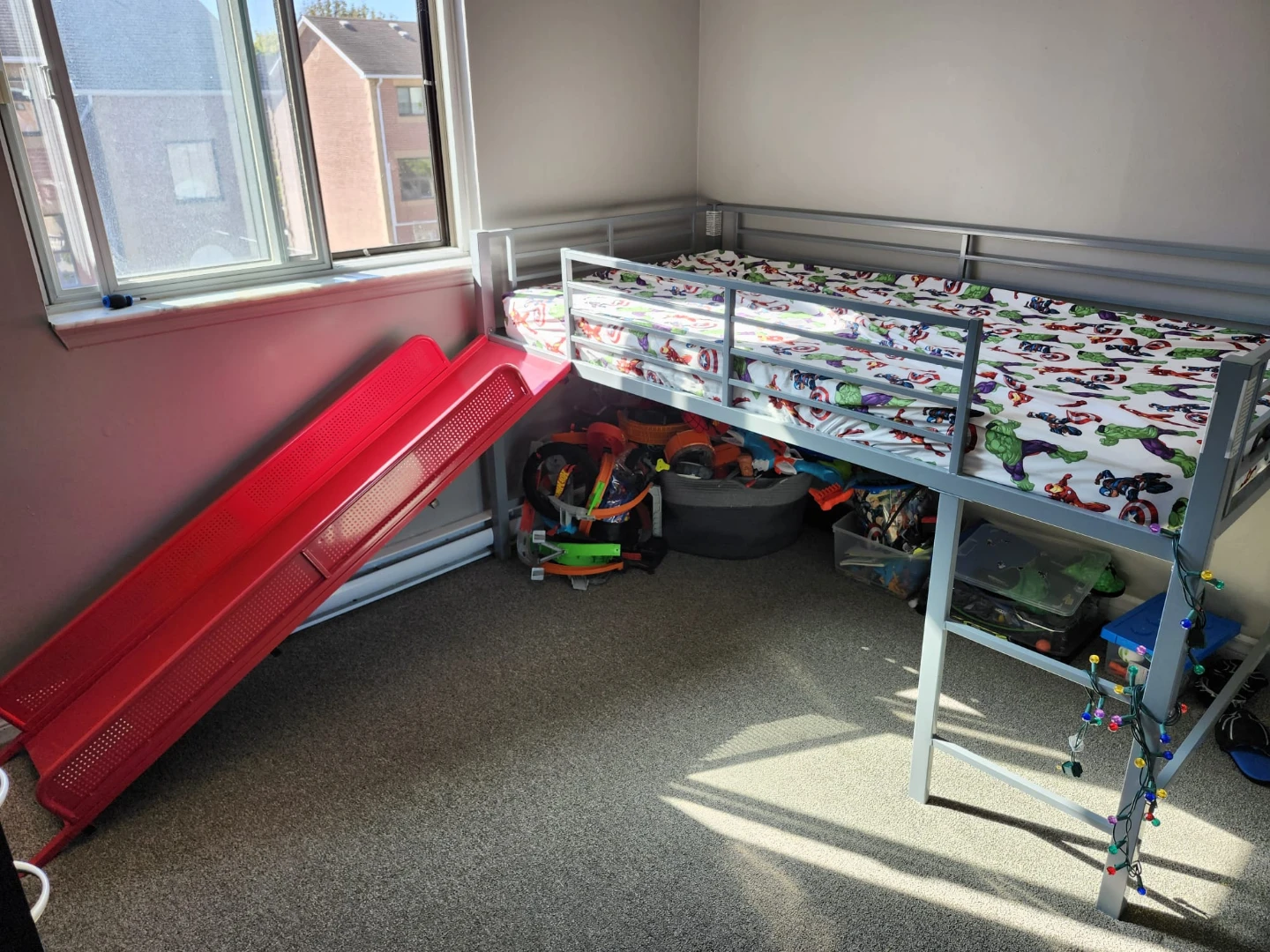 Kids Loft Bed with Slide