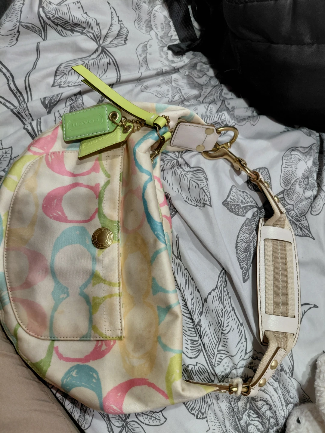 Coach Multicolor Signature Hobo Bag