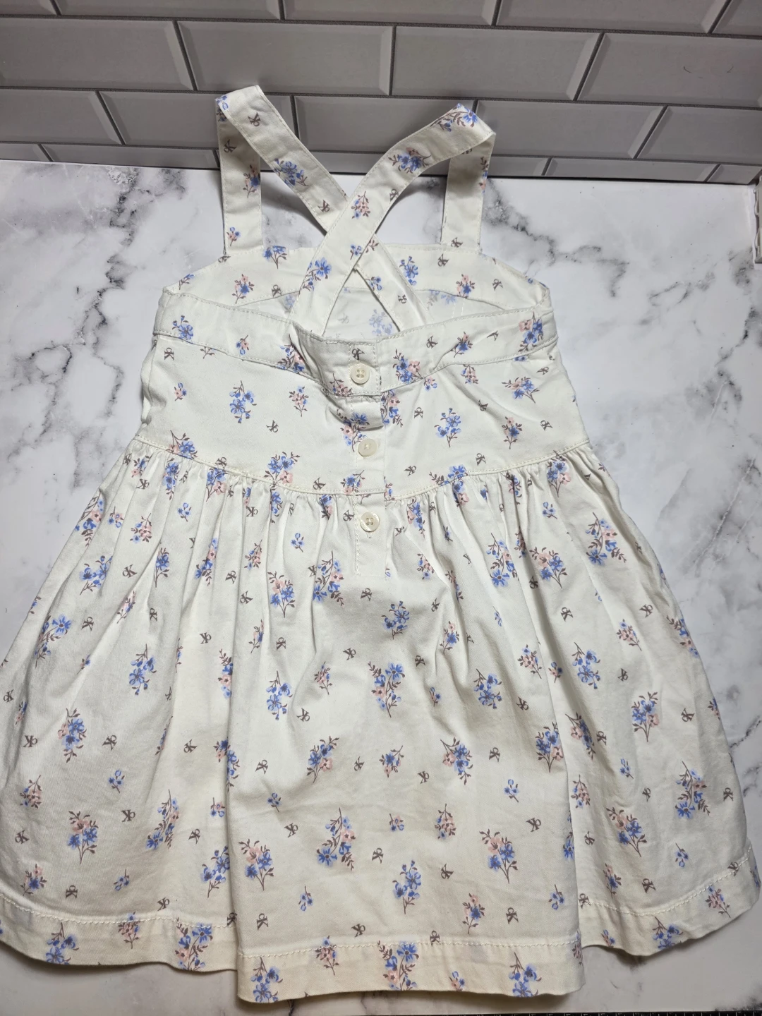 Calvin Klein Floral Overall Dress 3T - photo 2