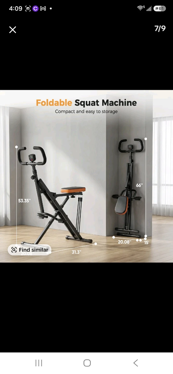 Foldable squat machine - photo 3