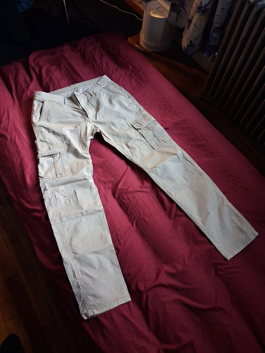 Beige Cargo Pants